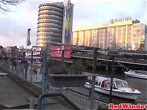ginormous Amsterdam call girl cockriding tourist